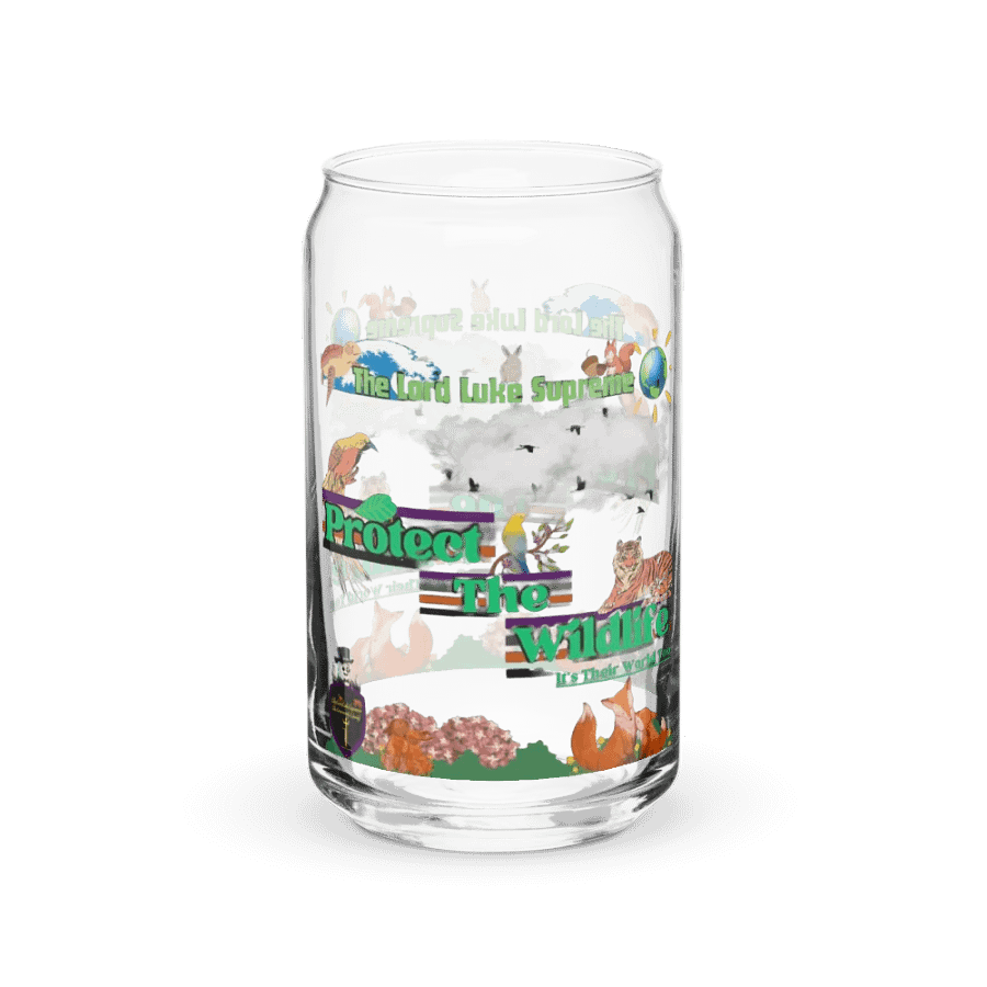 Protect The Wildlife Can-Shaped Glass product image (3)