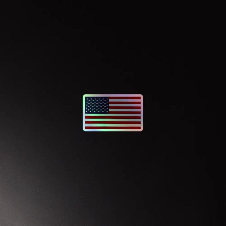 American Flag on Kiss-Cut Holographic Sheet product image (4)