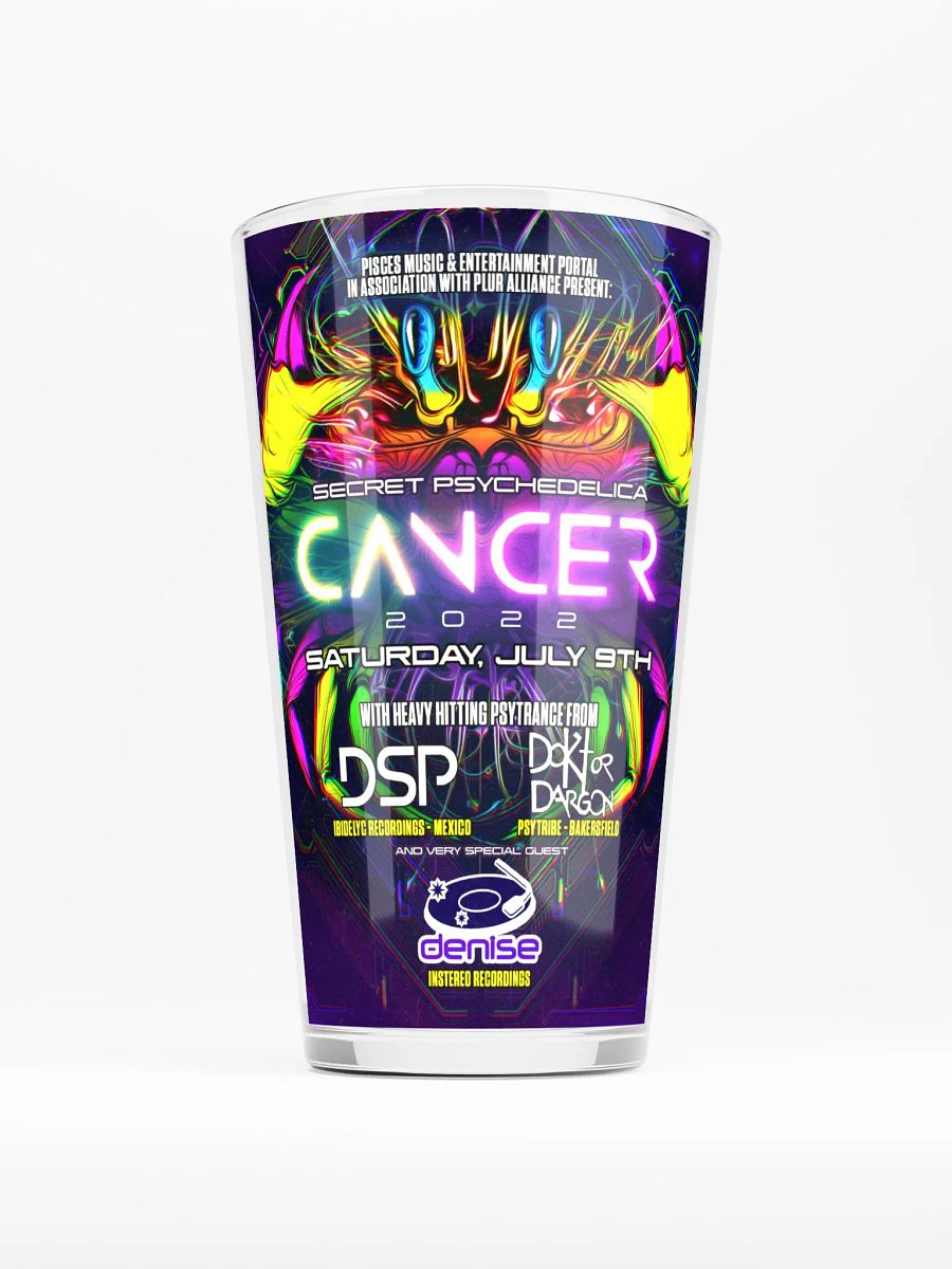 Cancer 2022 Shaker Pint Glass product image (1)