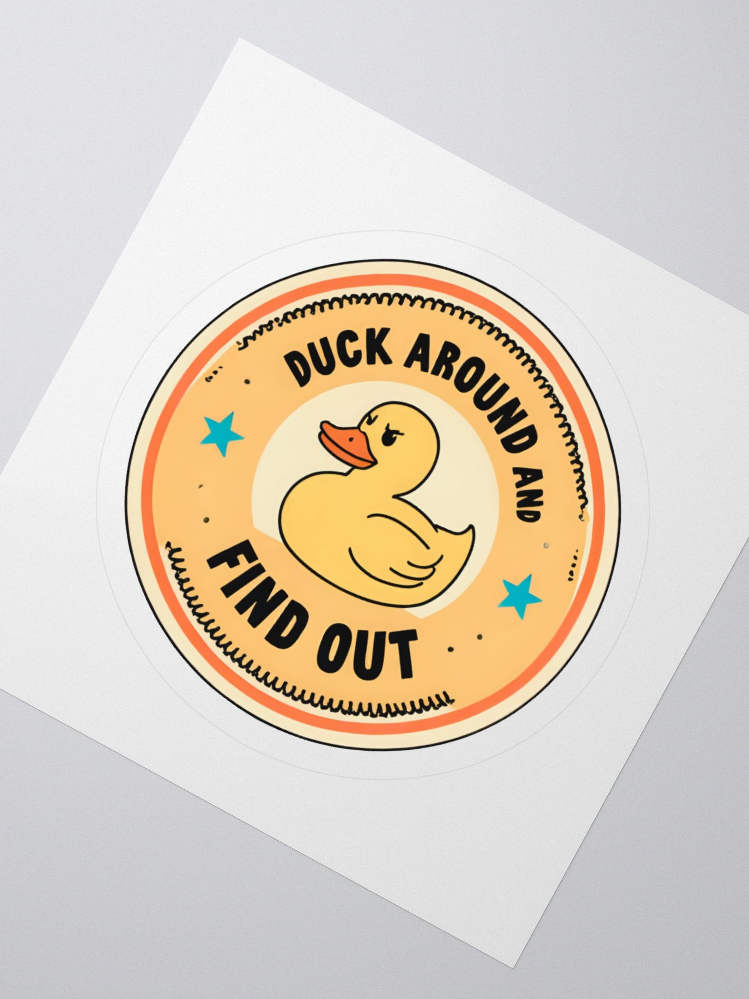 Duck Around Kiss Cut Stickers product image (2)