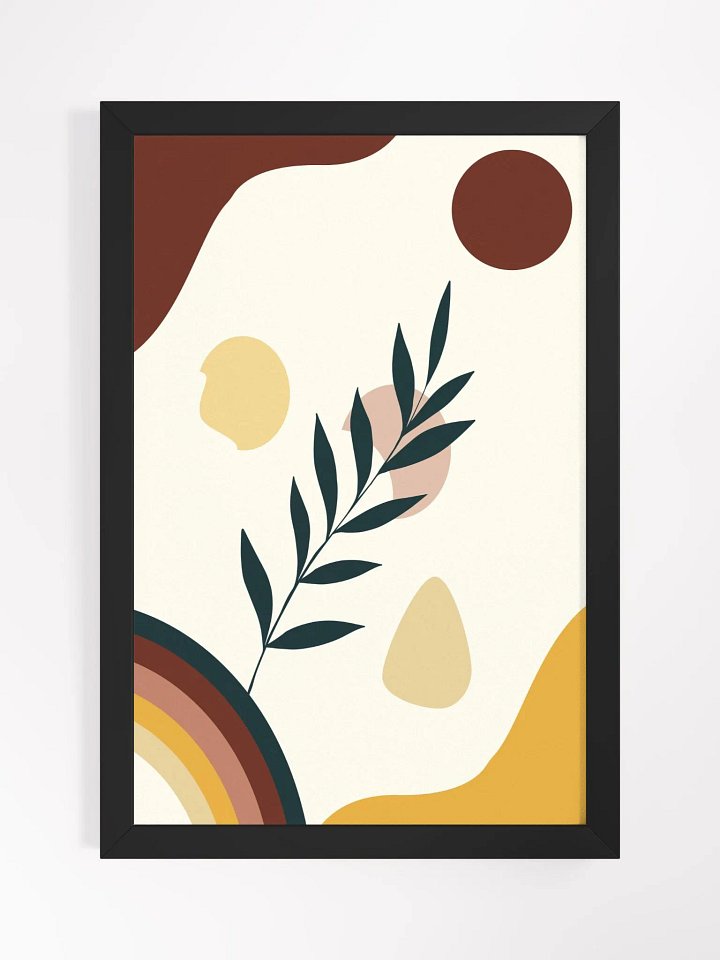 Earth Tones Abstract Framed Poster product image (3)