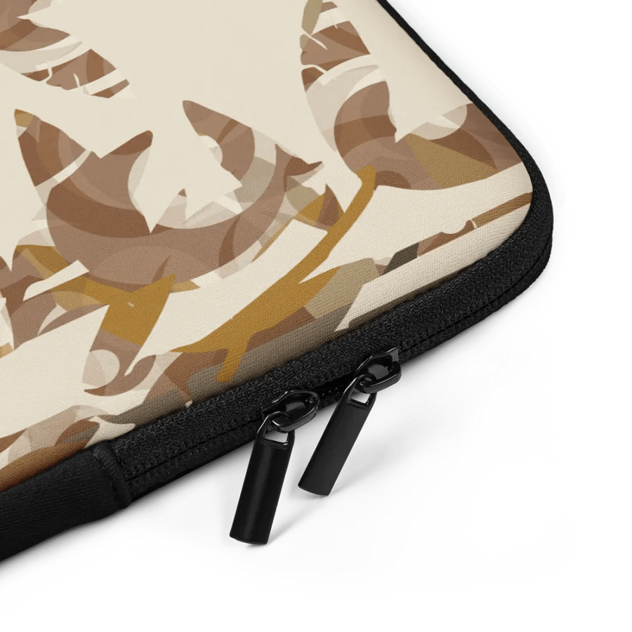 Tropical Bamboo on Neutral Laptop Sleeve product image (4)
