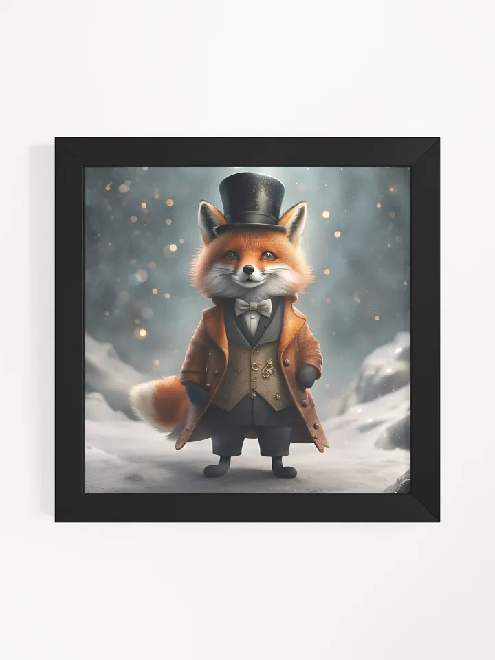 Framed Smart Dressed Fox Poster product image (1)
