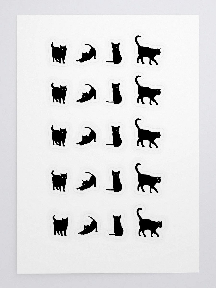 Black Cats Sticker Sheet product image (1)