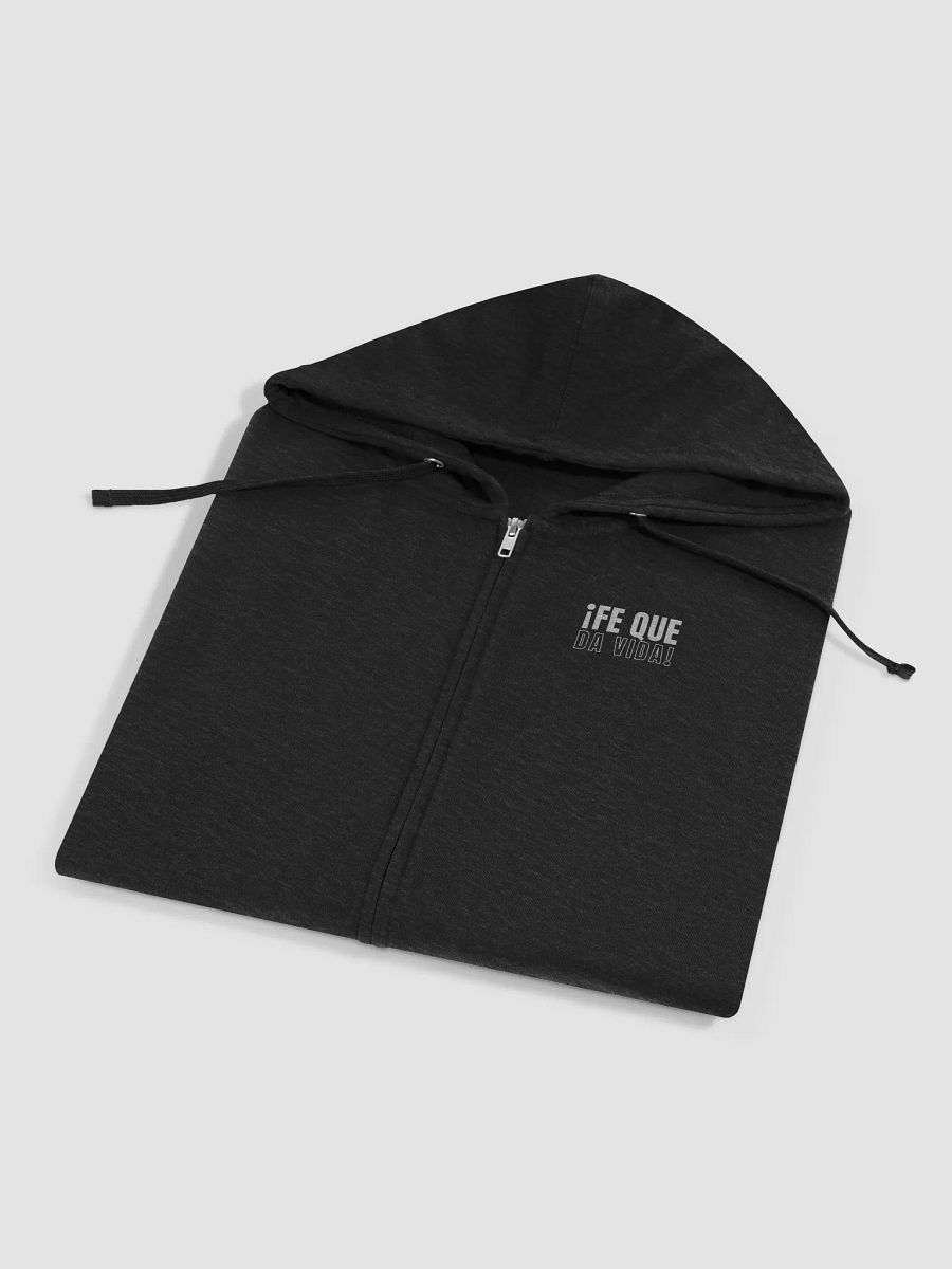 Sudadera Unisex con capucha y cremallera | Fe que da vida product image (4)