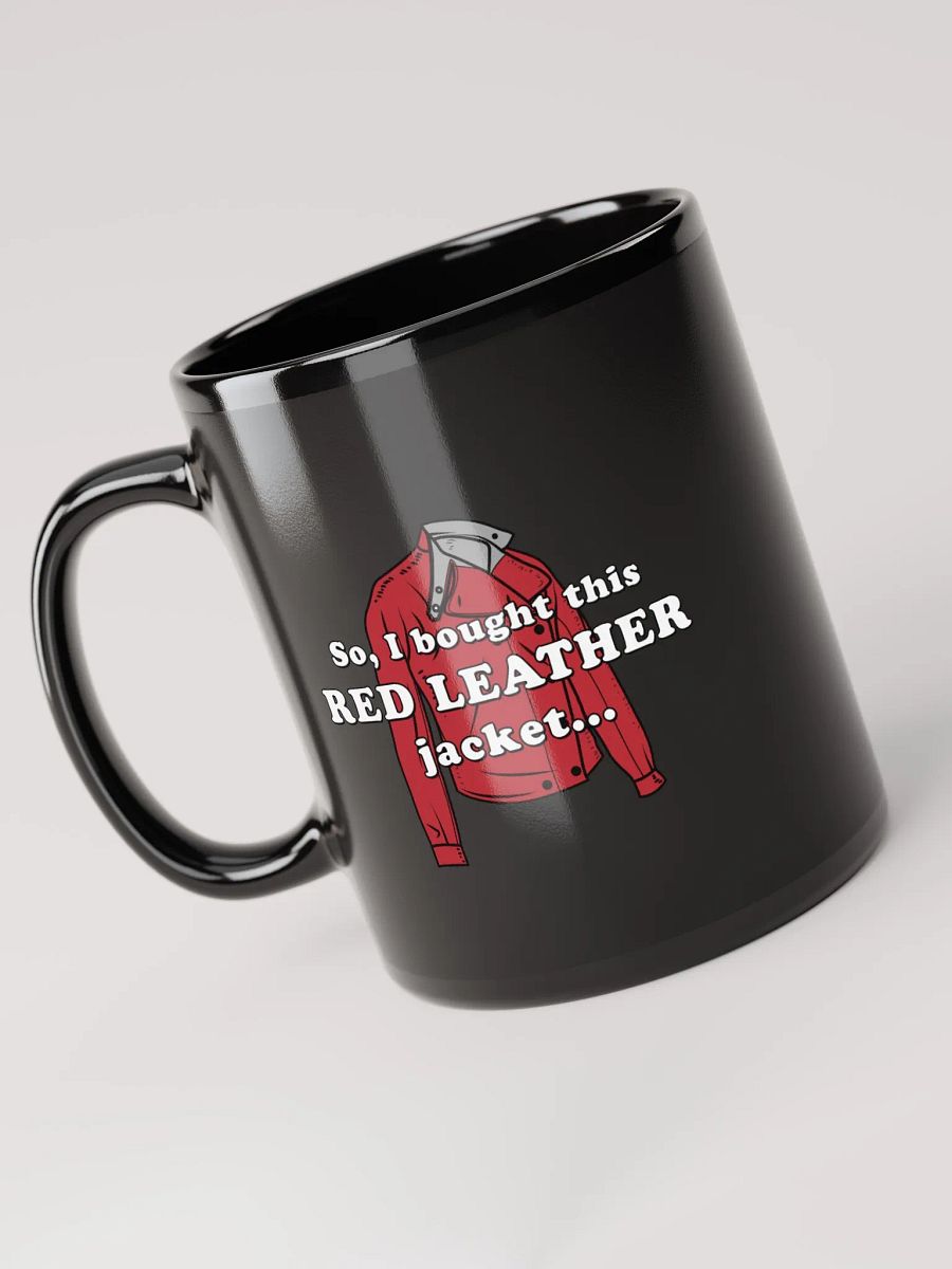 Red Leather Jacket - Black Mug product image (6)
