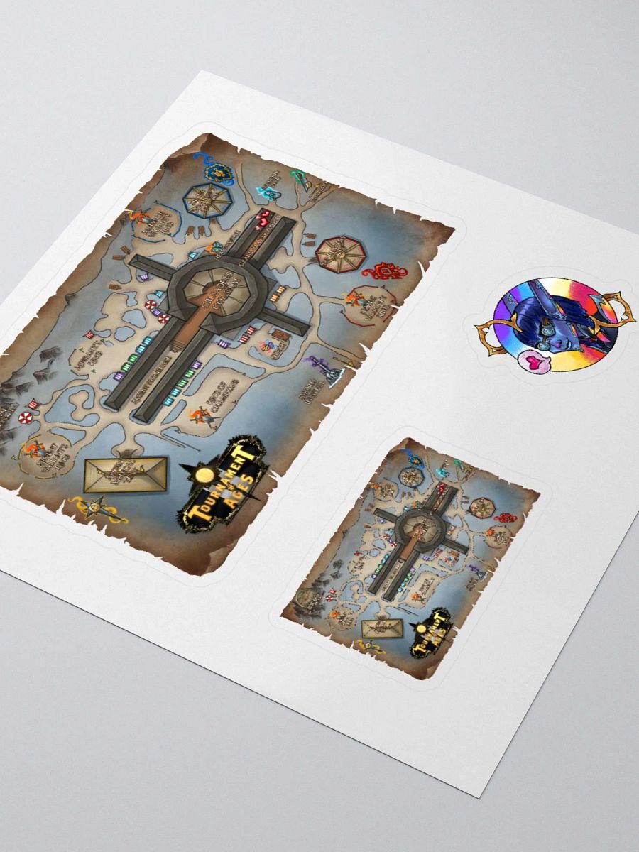 Tournament of Ages - Fairegrounds Map - Sticker Sheet product image (3)