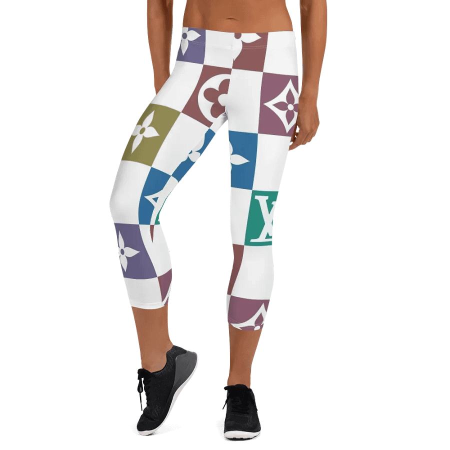 Capri Leggings – Luxury Logo Print for Sophisticated & High-End Style product image (7)