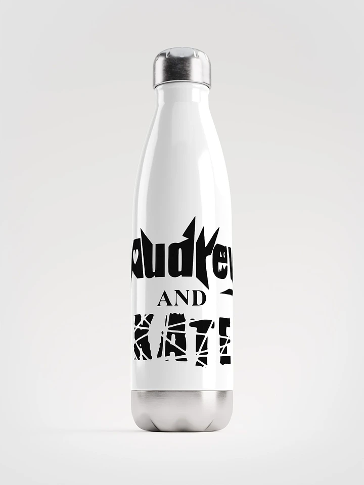 Audrey and Kate Official Square Black Logo Water Bottle product image (1)