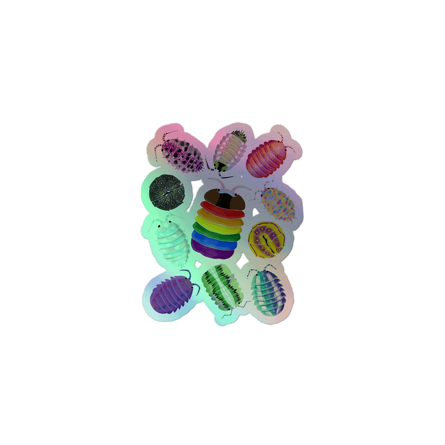 Pride for All One Big Pile Holographic Sticker product image (1)