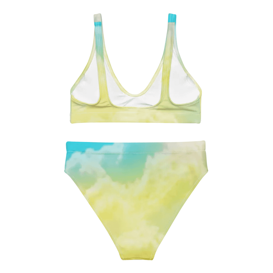 Blur cloud rainbow Design High Waisted Bikini - V8 product image (4)