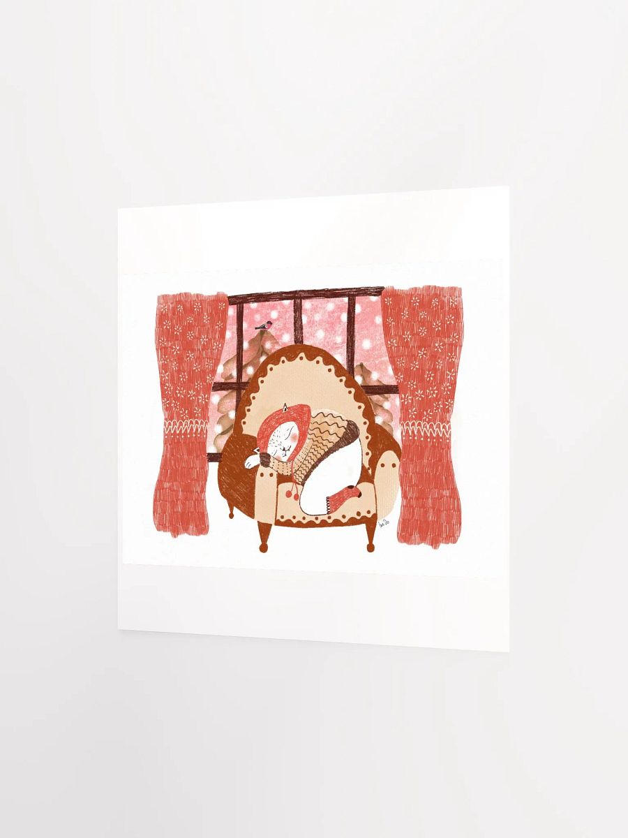 sleepy cat in the cabin print product image (5)