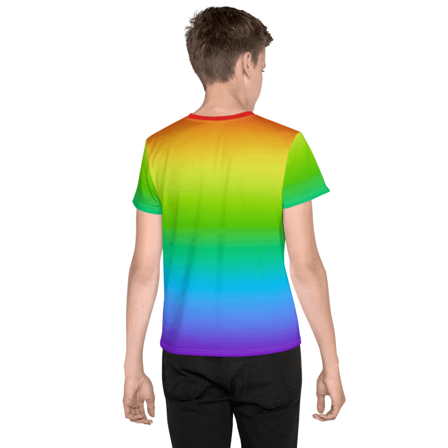 Rainbow Youth Crew Neck T-Shirt product image (2)