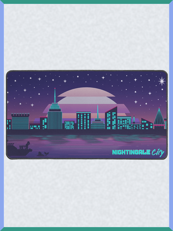 Nightingale City - 12" x 22" Desk Mat product image (2)