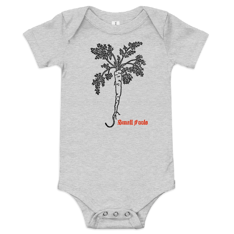 Very Small Fools Carrot Baby Onesie