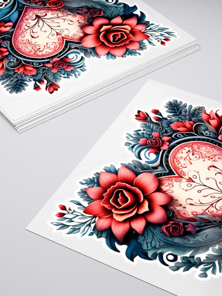Victorian Valentines Day Heart Sticker product image (4)