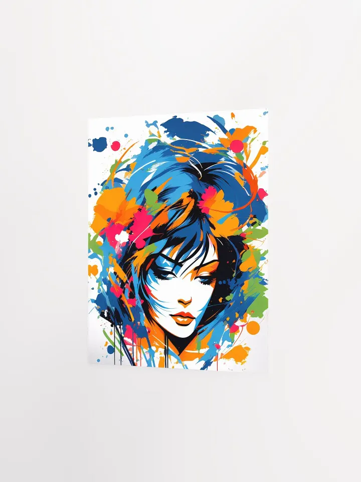 Abstract Woman v12 - Vintage Style Poster - Girly - Small and Standard Sizes - 8x10-11x14-12x16-16x20 Inches product image (8)