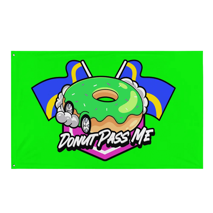 Donut Pass Me Flag product image (1)