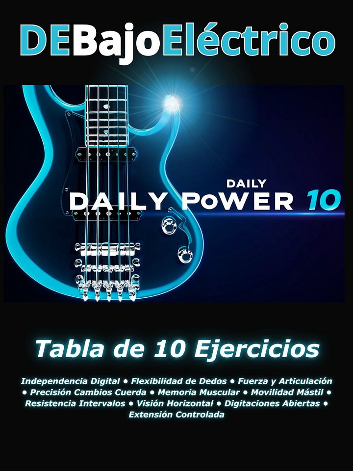 Tabla de Ejercicios para Bajo - Daily Power 10 product image (1)