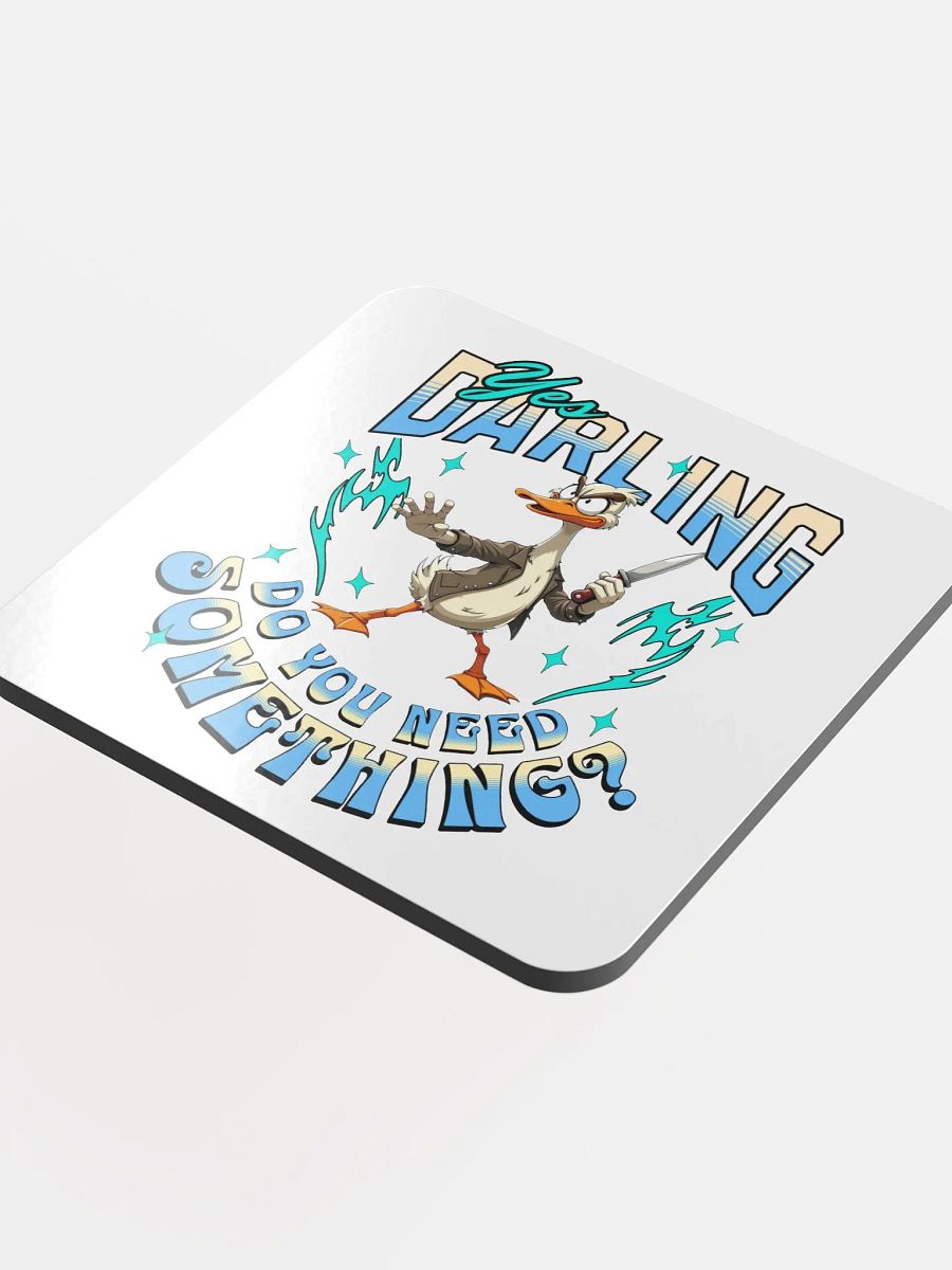Yes Darling Do You Need Something Quirky Leather Coaster Set product image (1)