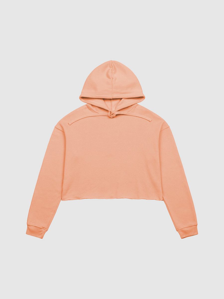 Plain Color Peach Crop Hoodie product image (7)