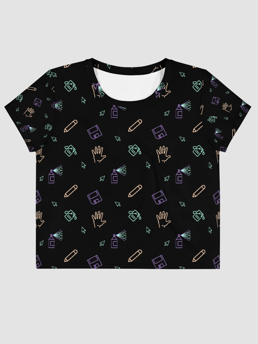 Computer Lab pattern crop tee product image (4)