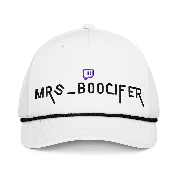 Mrs Boo Golf Hat -White/Black product image (1)