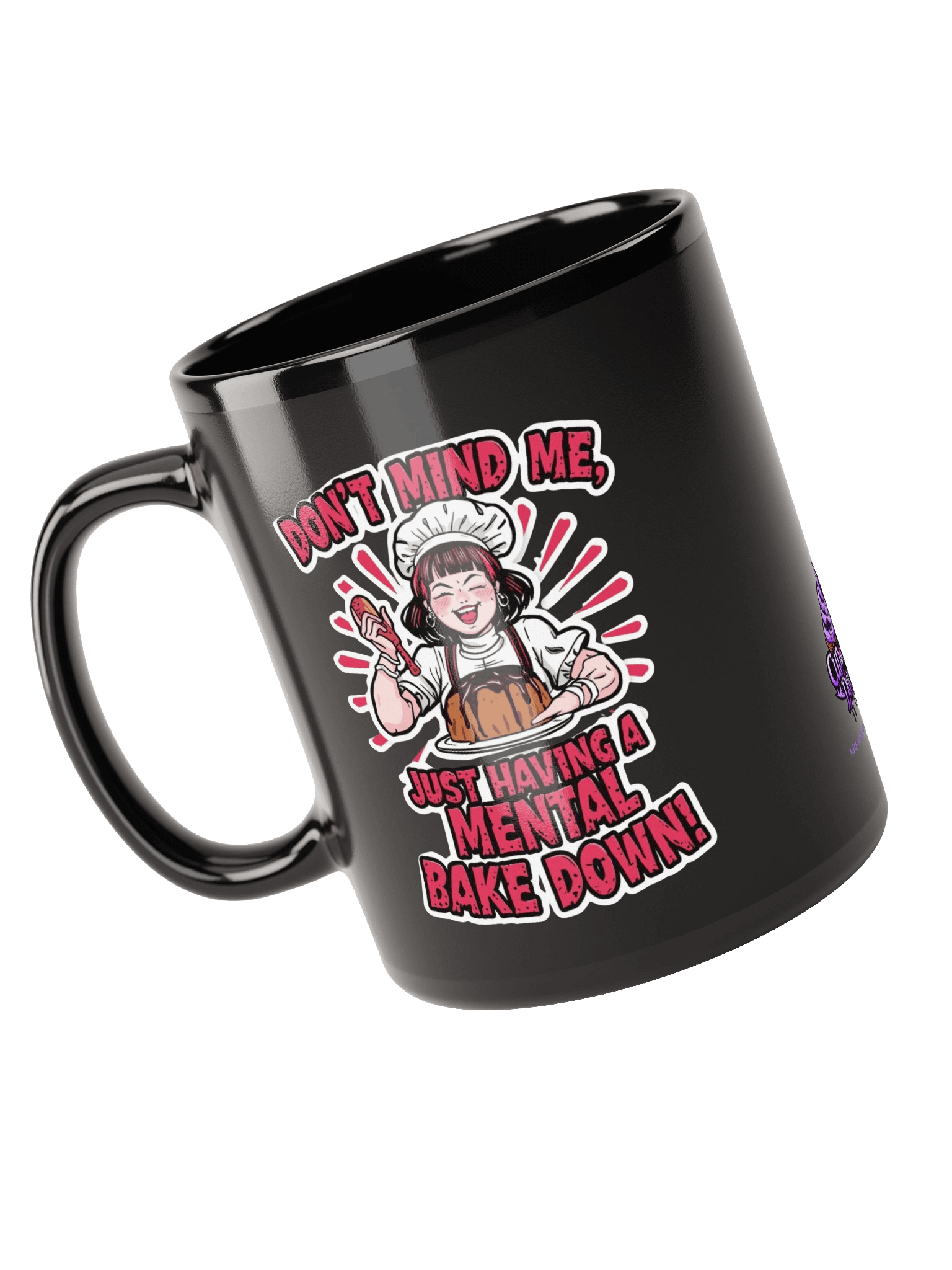 Mental Bake down Mug in black product image (5)
