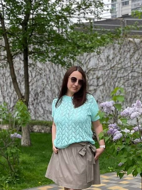 Схема вязания Ажурного топа(спицами)/цифровая загрузка/скачать в формате pdf. Язык: Русский Украинский. product image (2)