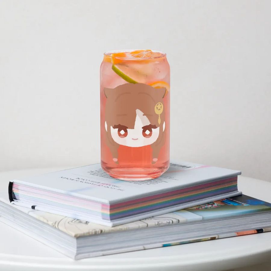 Lovely Pattern Sipper Glass: Anime-Inspired Can Shape product image (34)