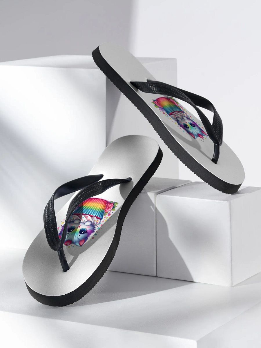 Cupcake Kitten Flip Flops product image (3)