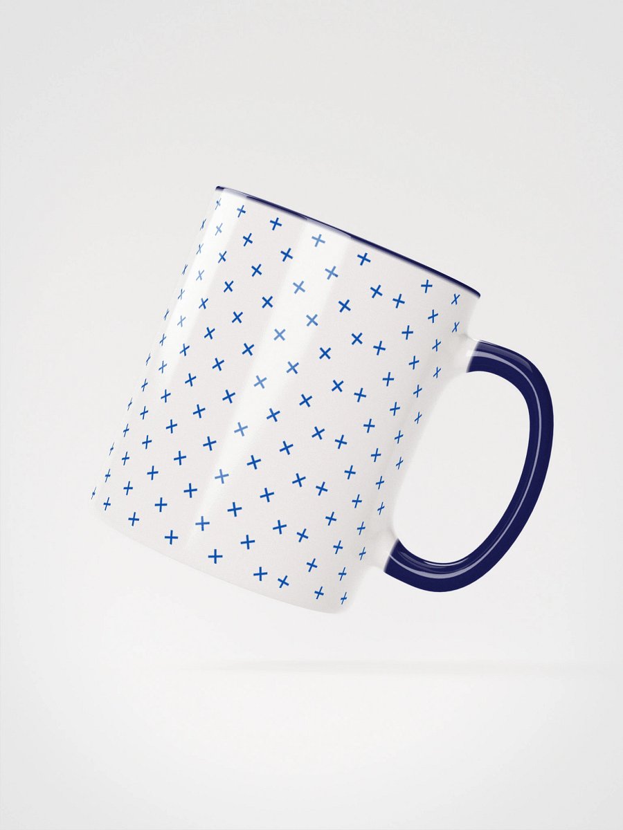 Glitchy Delight Ceramic Mug Navy product image (2)