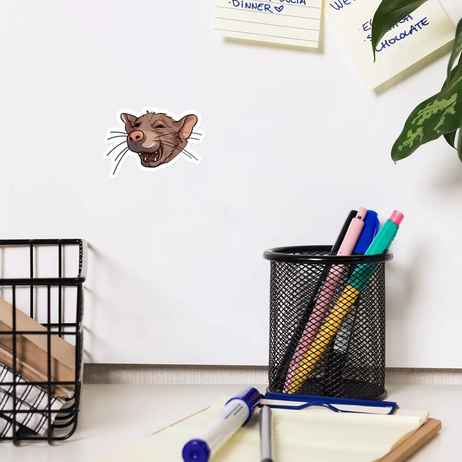 Grinning Rat Die-Cut Magnet product image (10)