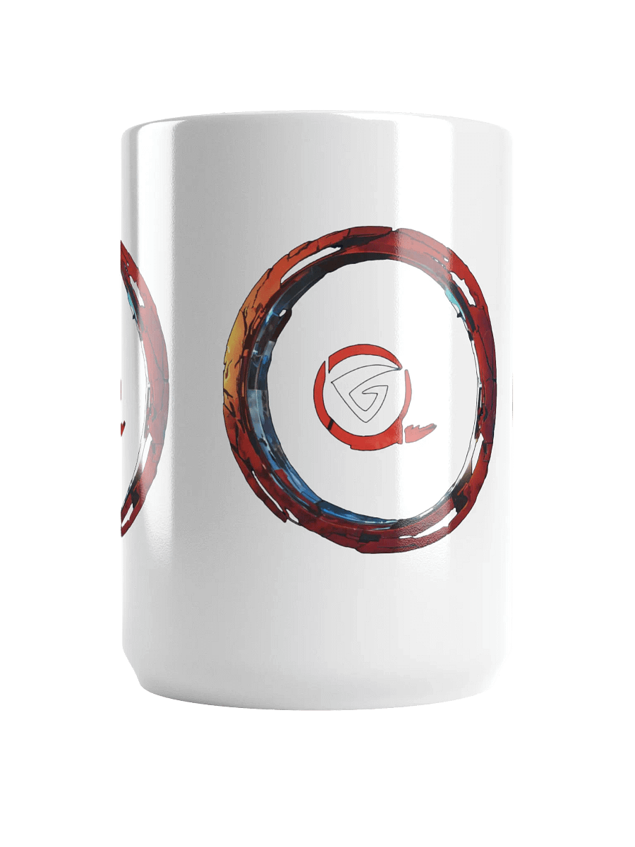Dynamic Emblem White Mug, Stylish Coffee Cup, Perfect Gift for Any Occasion product image (2)