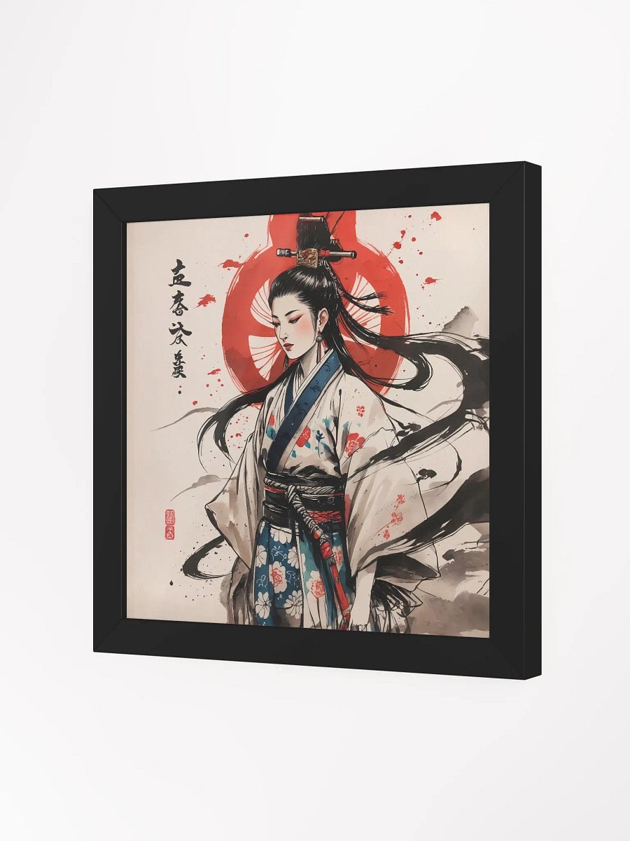 Vibrant Wood-Framed Matte Poster - Geisha product image (2)
