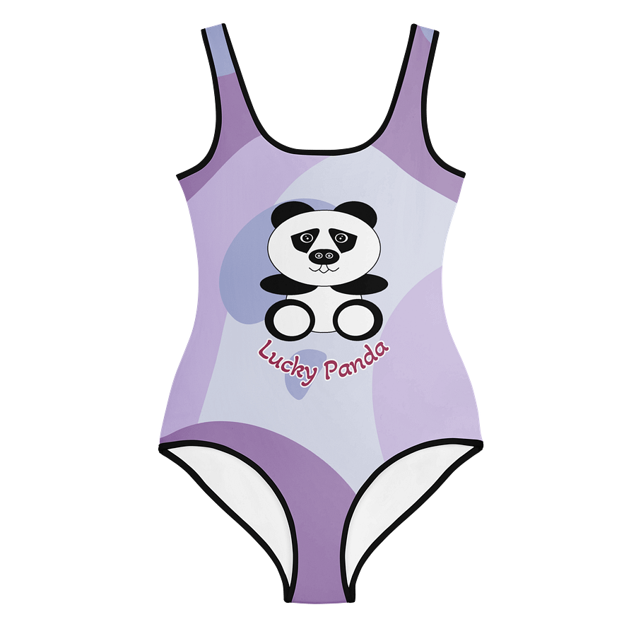 Lucky Panda All-Over Youth Swimsuit product image (1)