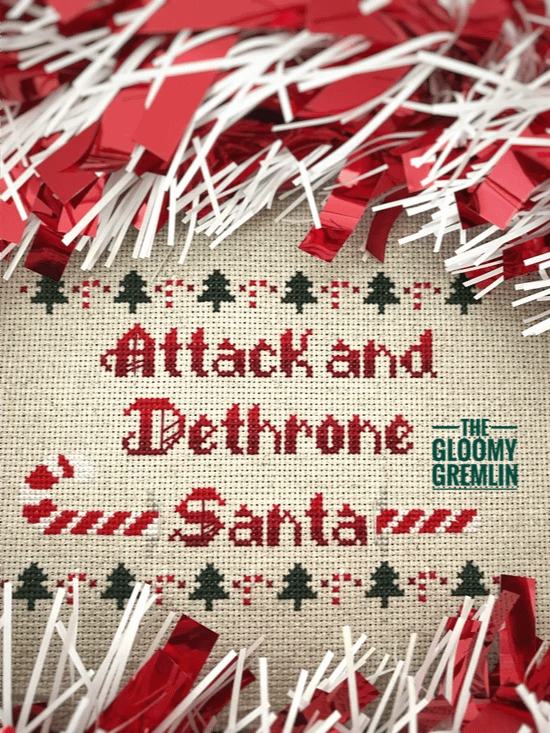 Attack and Dethrone Santa - Cross Stitch Pattern product image (1)