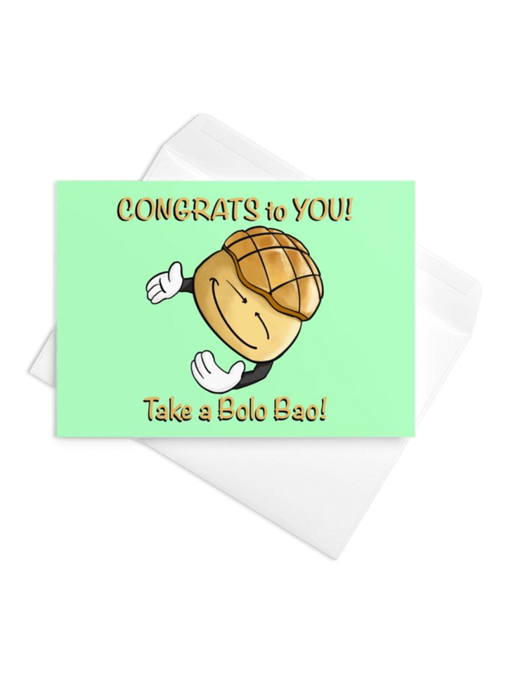 Take a Bolo Bao Congratulation Greeting Card product image (1)