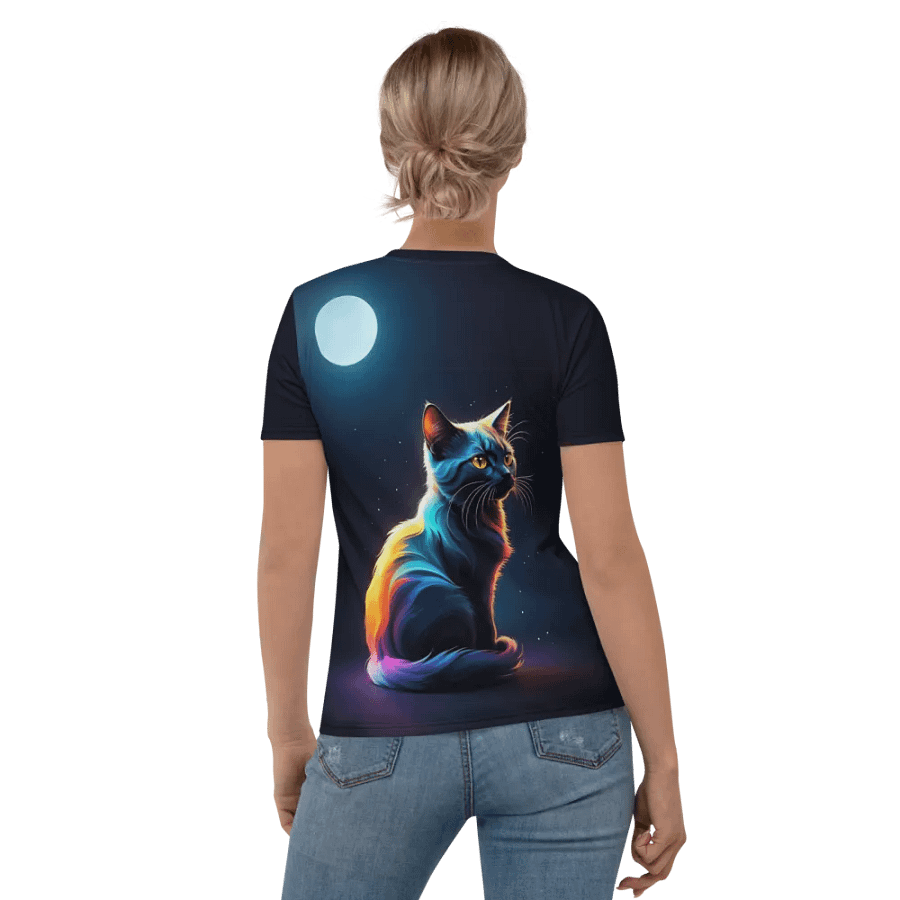 Cat All Over Print T-shirt product image (6)