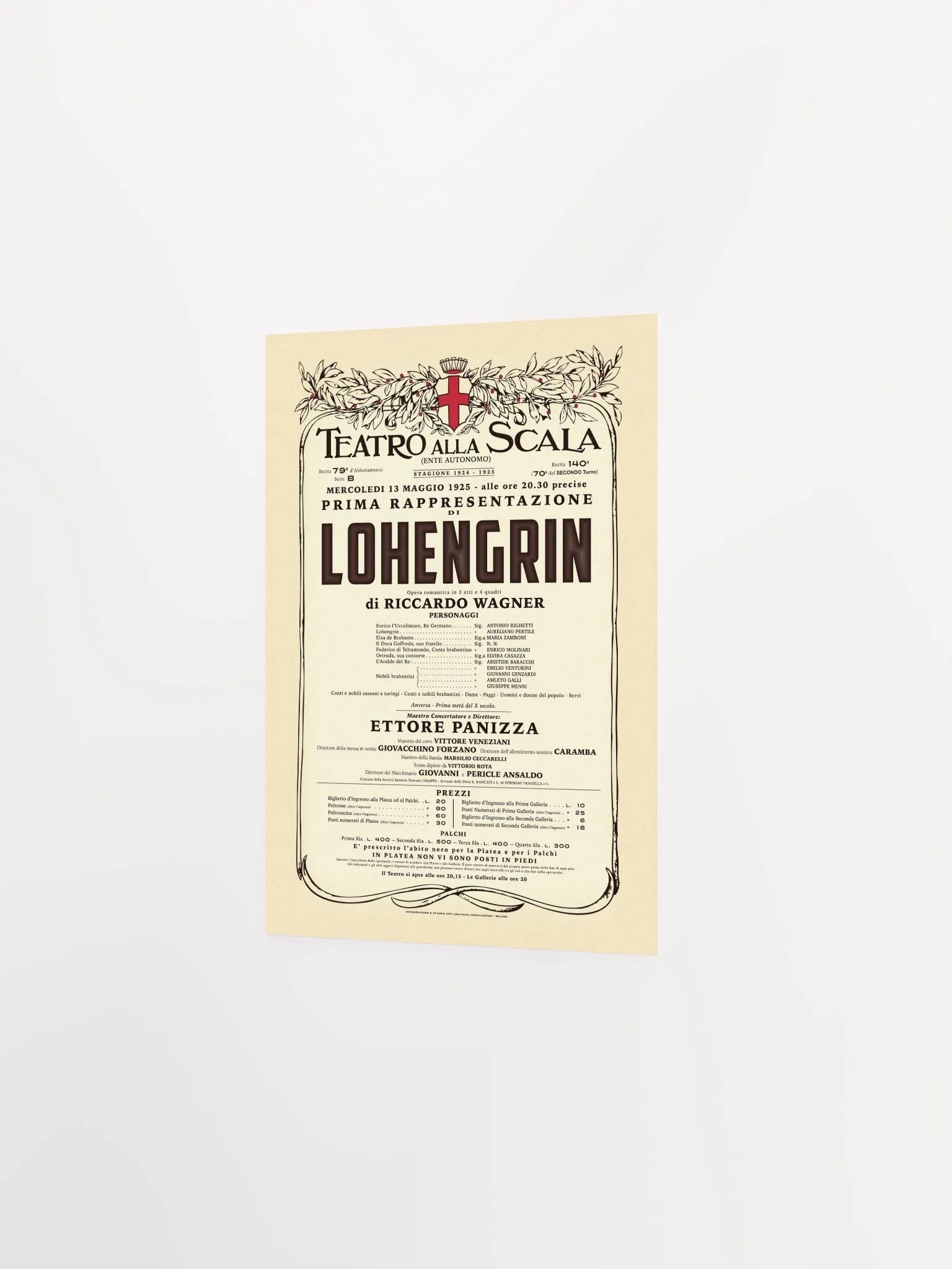 Vintage-Style La Scala Lohengrin Opera Poster product image (4)