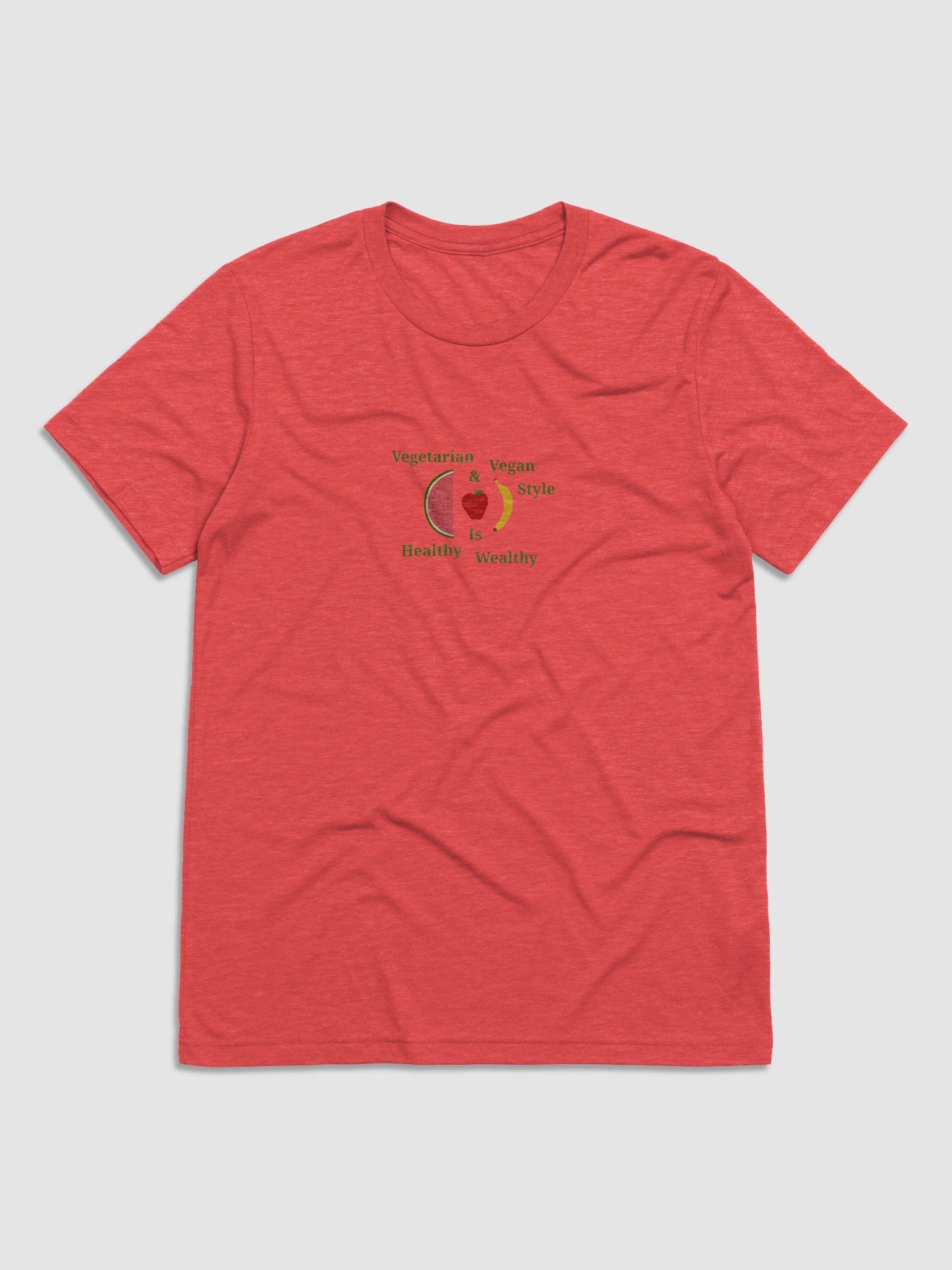 Healthy & Wealthy Vegetarian T-Shirt product image (1)