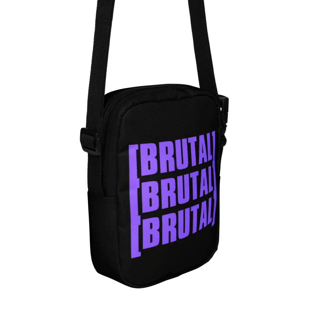 THE SIDE BAG in BLACK and PURPLE product image (3)