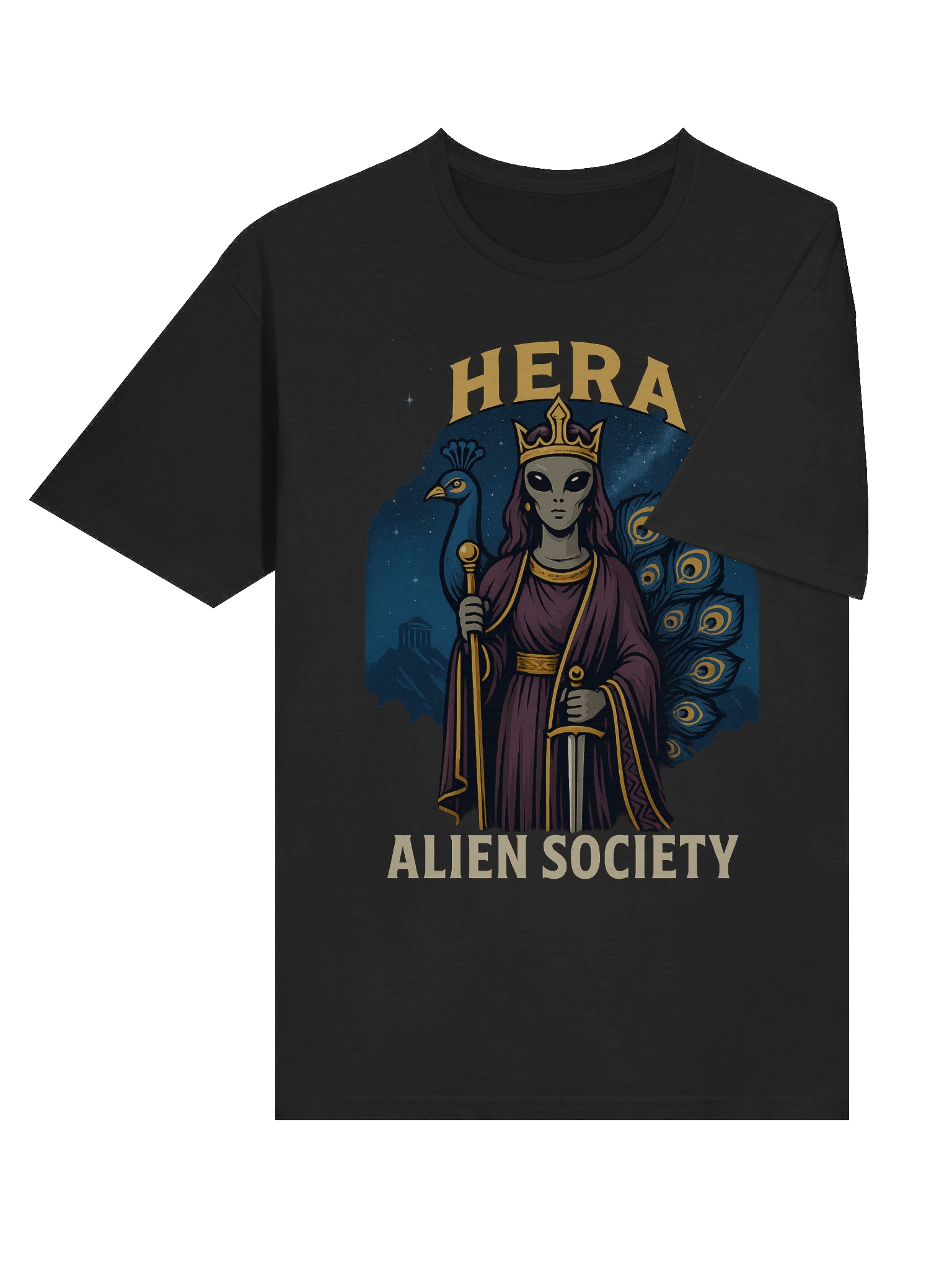 Hera Alien Society Crowned Peacock T-Shirt product image (6)