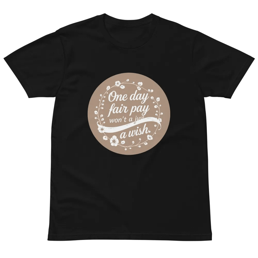 parkling Hope: Minimalist Fair Pay T-Shirt Design product image (6)