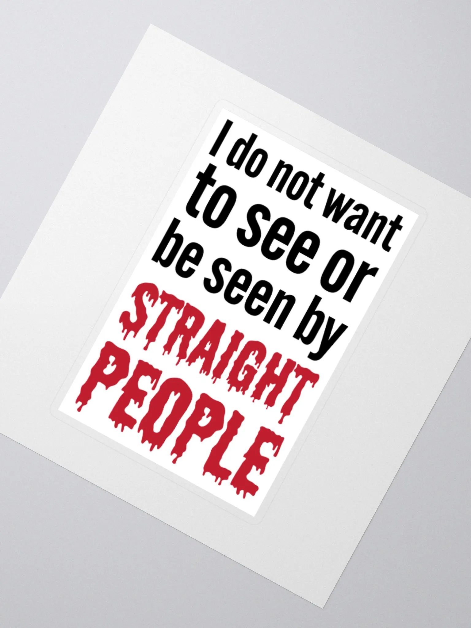 Anti-Hetero Sticker | Funny Gay Merch product image (3)