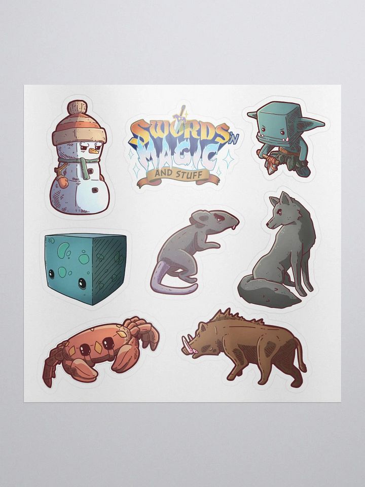 Swords 'n Magic Mob Sticker Sheet product image (1)