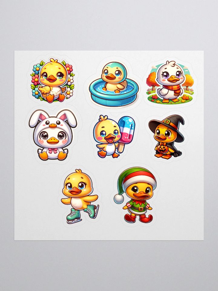 Seasonal Duck Sticker Sheet product image (3)