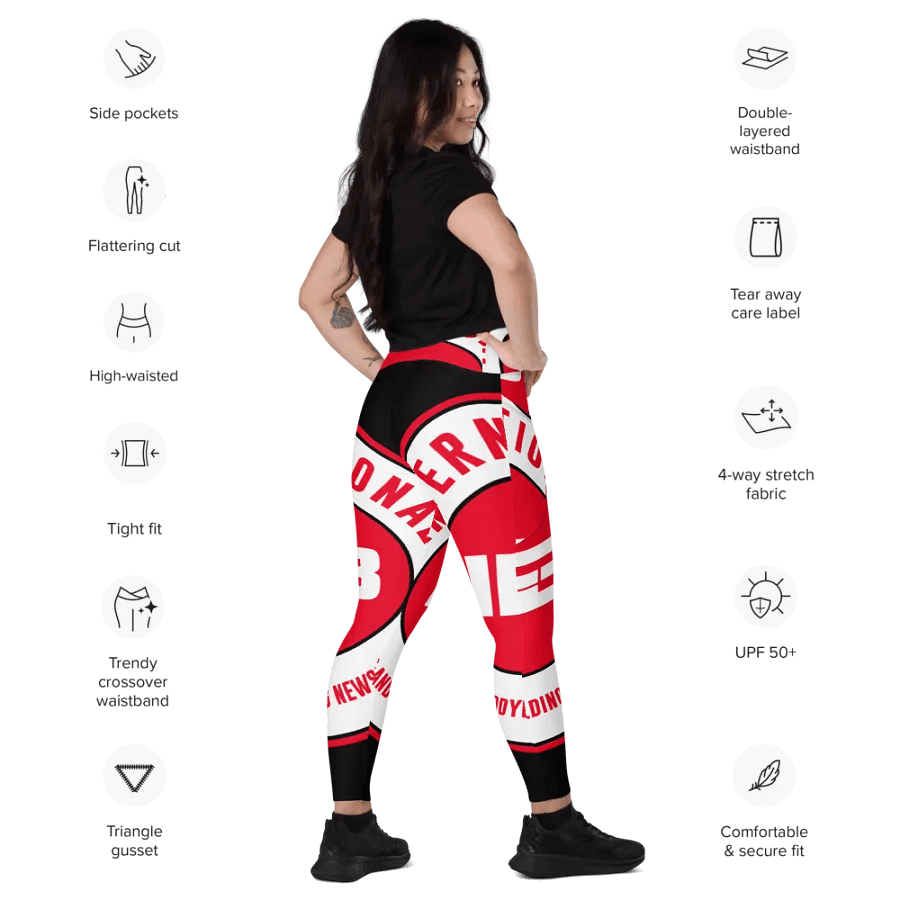 IFBNewsfeed.Org's All-Over Print Crossover Leggings with Pockets product image (12)