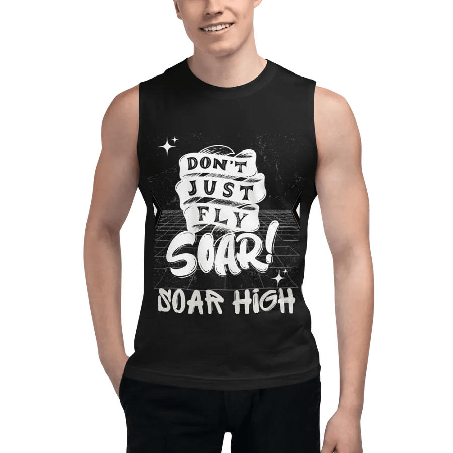 Don't just fly soar, soar high unisex muscle tank product image (7)