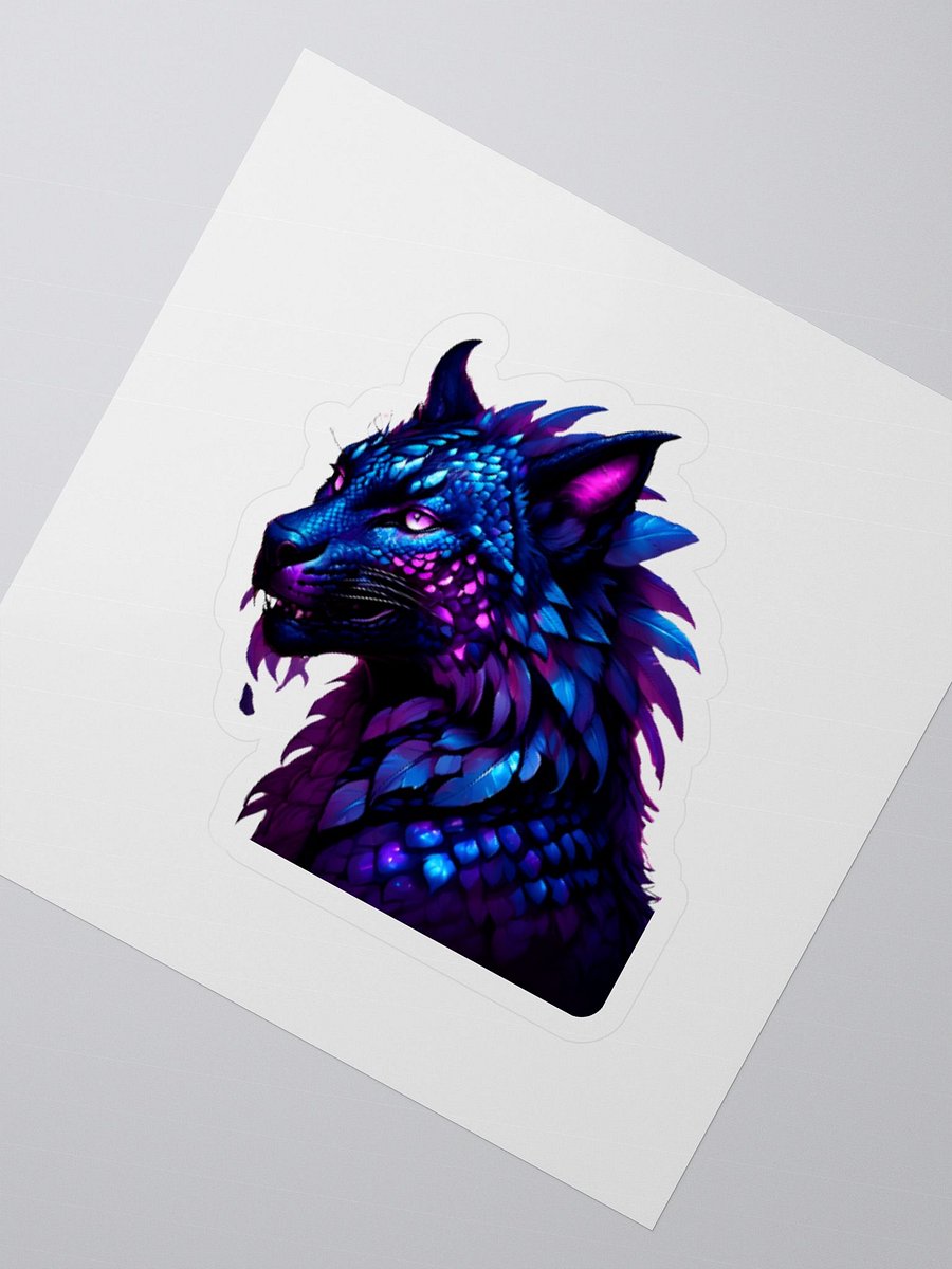 Luminescent Wolf hybrid Fantasy Stickers product image (2)